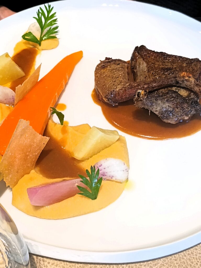 Typical French food at a bistro and 2-star restaurant